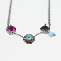 necklace setting for 4, 6 and 8 mm Chatonsi Swarovski Crystals