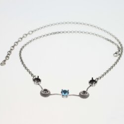 necklace setting for 4, 6 and 8 mm Chatonsi Swarovski Crystals