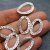 10 oval charm, pendant, metal element
