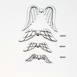 5 Wings Pendants, antique silver