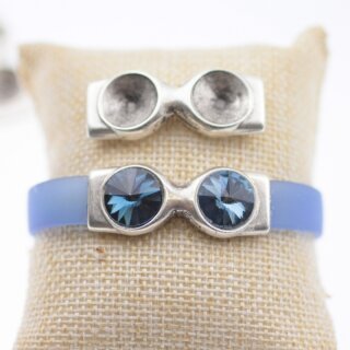 Verschluß Fassung für 12 mm Rivoli Swarovski Stein