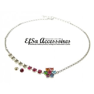 necklace setting for 6 mm Chatons Swarovski Crystals