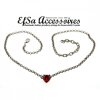 necklace setting for 11x10 mm Heart Swarovski Crystals