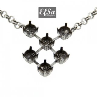 Ketten Fassung fr 8 mm Chatons, Rivoli Swarovski Stein