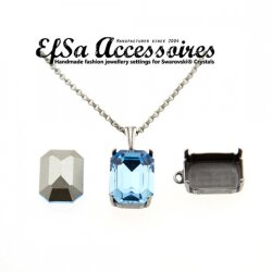 necklace setting for 18x13 mm Octagon Swarovski Crystals