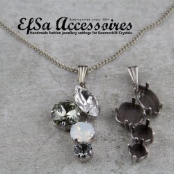 necklace setting for mixedSwarovski Crystals