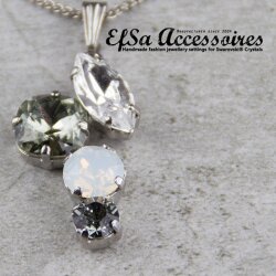 necklace setting for mixedSwarovski Crystals
