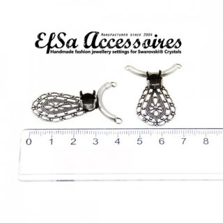 Ketten Fassung fr 8 mm Chatons, Rivoli Swarovski Stein