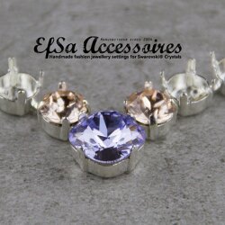 necklace setting for 8 and 12 mm Chatons, Cushion Square...