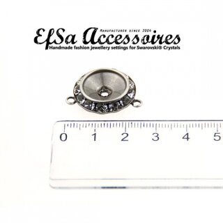 Ketten Fassung fr 12 mm Rivoli Swarovski Stein