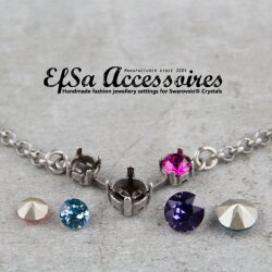 necklace setting for 4, 6 and 8 mm Chatonsi Swarovski...