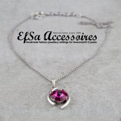 necklace setting for 14 mm Rivoli Swarovski Crystals