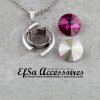 necklace setting for 14 mm Rivoli Swarovski Crystals