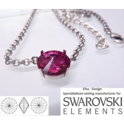 necklace setting for 12 mm Rivoli Swarovski Crystals