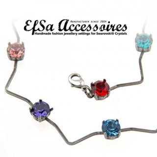 Ketten Fassung fr 8 mm Chatons, Rivoli Swarovski Stein