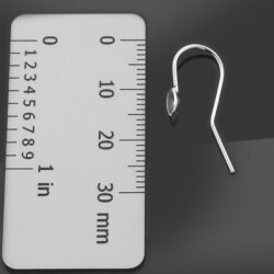 Earhook 925 Silver for Swarovski No. 1122, ss24 (5 mm)