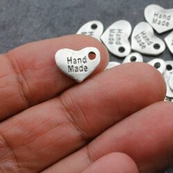 20 Handmade Heart Pendants