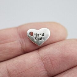 20 Handmade Heart Pendants