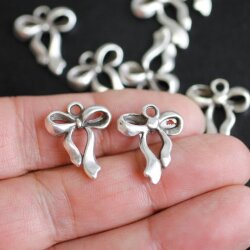 10 bow Charms, Pendants