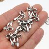 10 bow Charms, Pendants