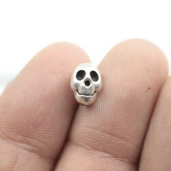 20 Totenkopf Schiebeperlen für 5x2 mm Flaches Leder