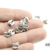 20 cat Sliderbeads for 5x2 mm flat braided leather