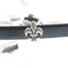 10 Fleur De Lis Slides for Leather Bracelet