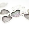 5 Heart locket Pendants