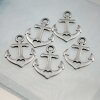 10 Faith Hope Love Charms Pendant antique silver