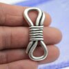 1 Antique Silver Bracelet Connector Charms