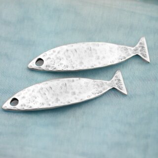 5 Fisch Anhnger altsilber