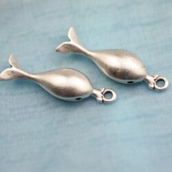 5 Whale Pendants