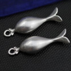 5 Whale Pendants