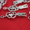 10 arrow through Heart Pendants, charms