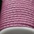 1 m Violet, braided Leather 4 mm