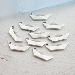 10 Paper boat Pendants