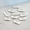 10 Paper boat Pendants