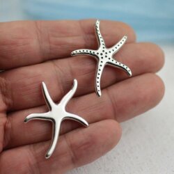 5 Starfish Pendants