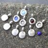 10 Metall Anhänger fassung für 4 - 5 mm Cabochons