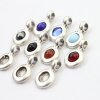 10 Metall Anhänger fassung für 4 - 5 mm Cabochons