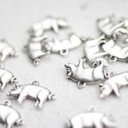 10 Pig Pendants