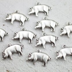 10 Pig Pendants