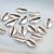 10 shell connectors, shell beads 18x13 mm, antique silver