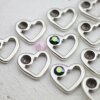 5 Heart Pendants for 1088, ss39