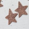 5 Star Pendants 43x30 mm, Antique Copper