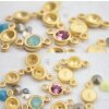 10 pcs. 2 Loop Pendants setting -large- for 8 mm Chatons Crystals