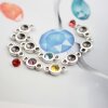 10 pcs. 2 Loop Pendants setting for 6 mm Chatons Swarovski Crystals