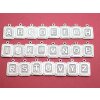 Letter Pendants, Charms - antique silver