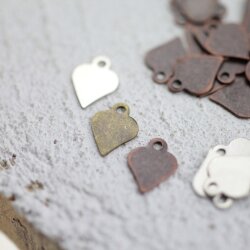 100 Herzchen Charms