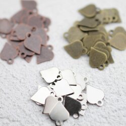 100 Herzchen Charms